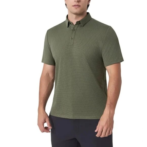 Modern Ambition Other - Modern Ambition Men's XL Olive Green Short Sleeve Polo Shirt N0634